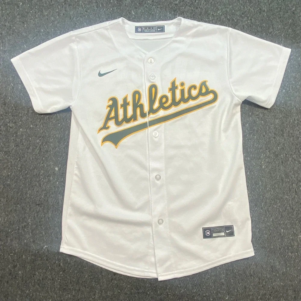 Nike‎ Oakland Athletics Jersey M/10/12 Youth White Matt Chapman 26 Baseball MLB
